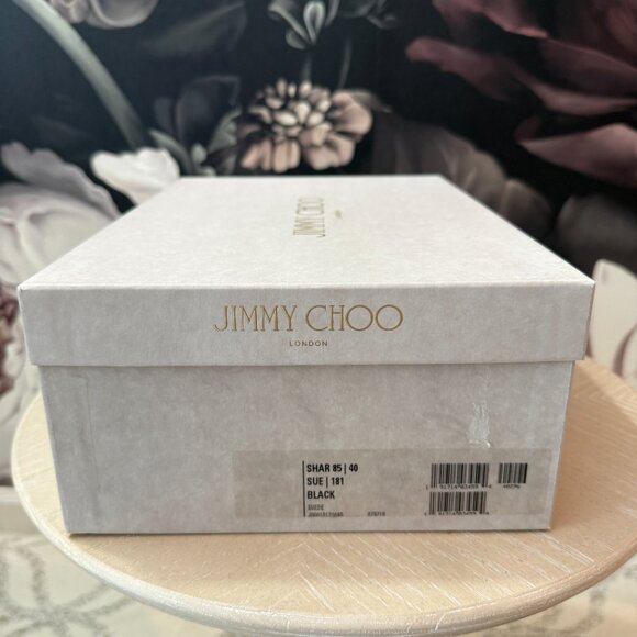 Jimmy Choo Black Suede Slingback Pumps Size 40 - Picture 5 of 5